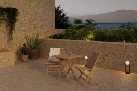 Kenya Matstolar Nature + Cafebord 70 x 70 x 75 Nature