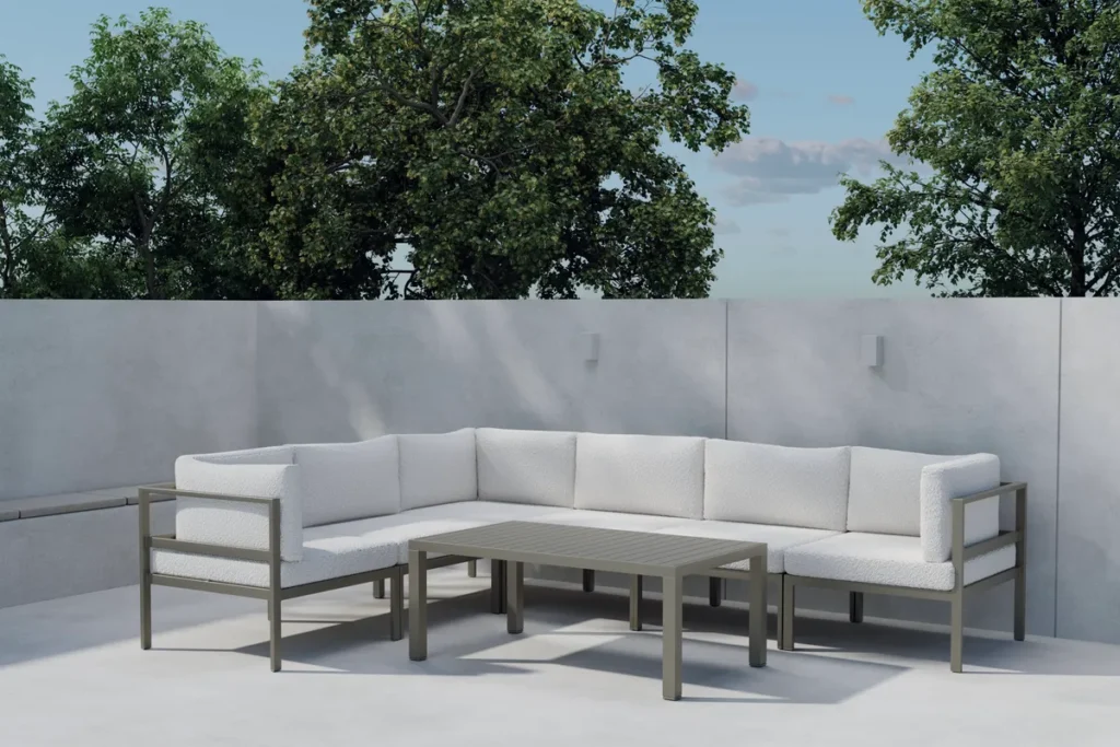 Copacabana Soffmoduler Brown + Soffmoduler Brown + Soffbord 120 x 70 Brown