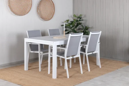 Marbella | Parma Matbord 160/240x100 + 4 matstolar