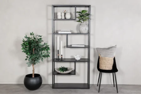 Staal Hyllor 35 x 190 x 85 Black