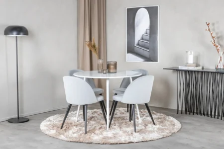 Plaza Runda Matbord ⌀100 White
