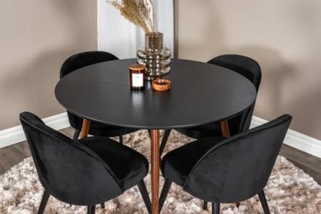 Plaza Runda Matbord ⌀100 Black