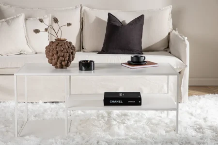 Staal Soffbord 120 x 50 White