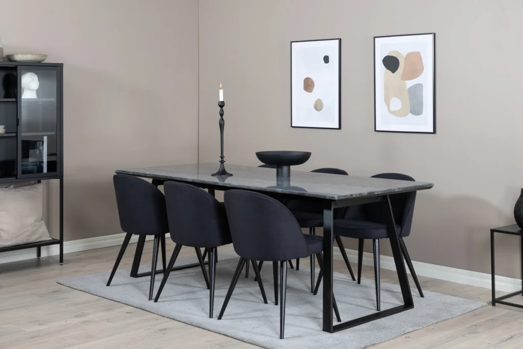 Estelle Rektangulära Matbord 75 x 200 x 90 Grå