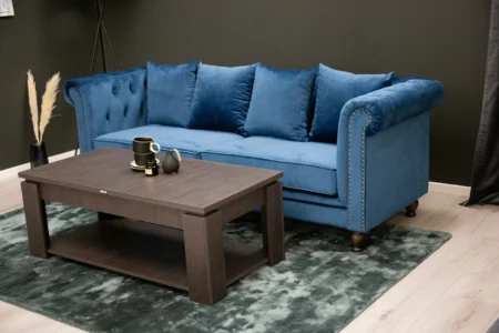 Velvet 3-sits soffor Blå