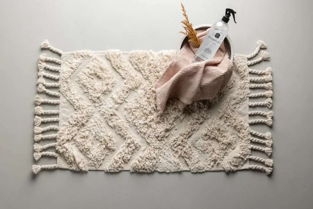 Hilma Rektangulära Mattor 80 x 50 Off-white