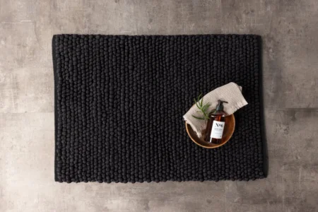 Wilmer Rektangulära Mattor 80 x 50 Black