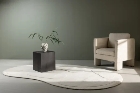 Enard Ovala Mattor 290 × 175 White