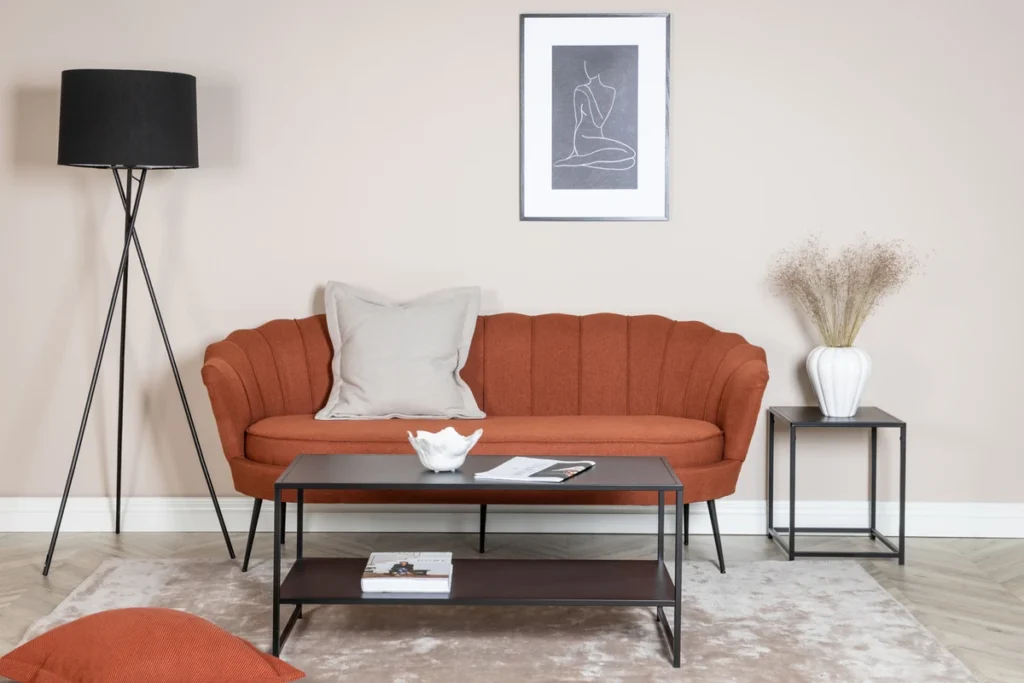 Calais 3-sits soffor Röd
