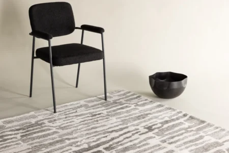 Milos Rektangulära Mattor 230 x 160 Grå