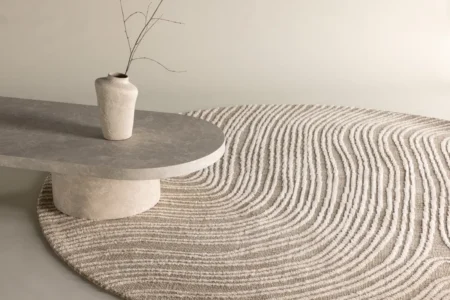 Melle Runda Mattor ⌀200 Beige