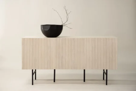 Björkön Skåp 42 x 75 x 150 Whitewash