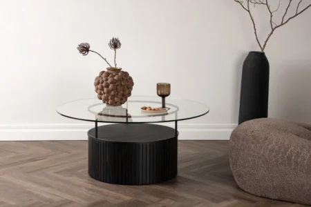 Bovall Soffbord ⌀90 Black