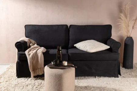 Anton 2-sits soffor Svart