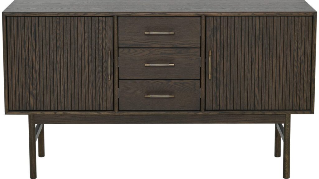 LYON Sideboard i brunlackad ekfaner