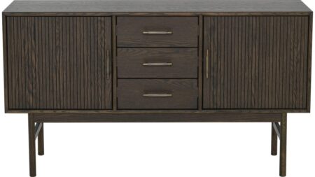LYON Sideboard i brunlackad ekfaner – Dina Möbler