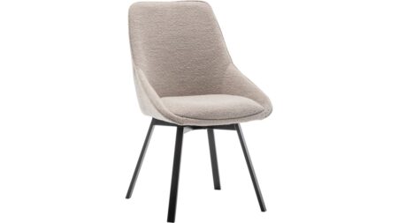 MICKE Matstol med snurr i tyg beige – Dina Möbler