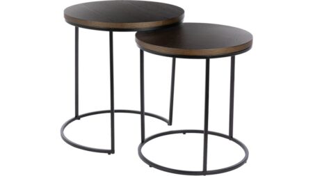 Natalie ø50 / H54 cm – Mörkbrun Ek – Dina Möbler