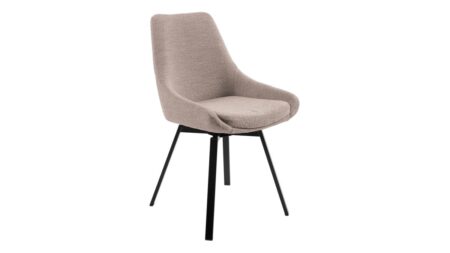 Parade med Snurr – Beige Bouclétyg – Dina Möbler