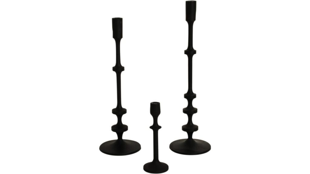 ROXY Ljusstakeset ,s/3 Antik svart metal