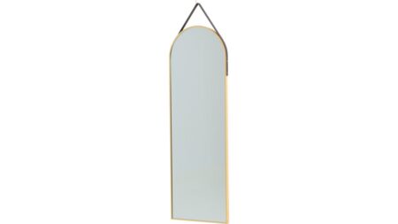Verona med Aluminiumvägg – Guld, 122×40 cm – Dina Möbler