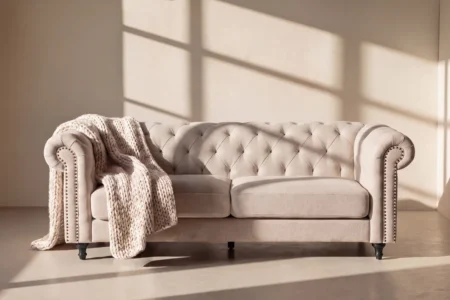 Velvet 3-sits soffor Beige